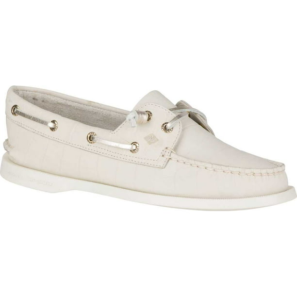 Sperry Top Sider Women's AO T Boat Shoe Size US 6 M, Silver